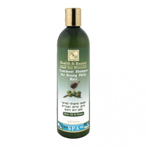 Шампунь для укрепления и оздоровления волос с оливковым маслом и экстрактом меда 400 мл фото 1