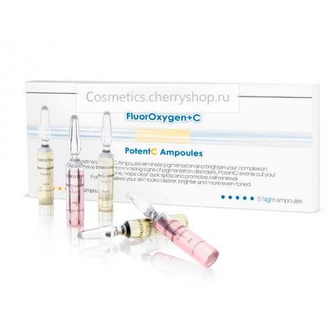Ампулы PotentC для осветления кожи и уменьшения пигментации Fluoroxygen+C  фото 1